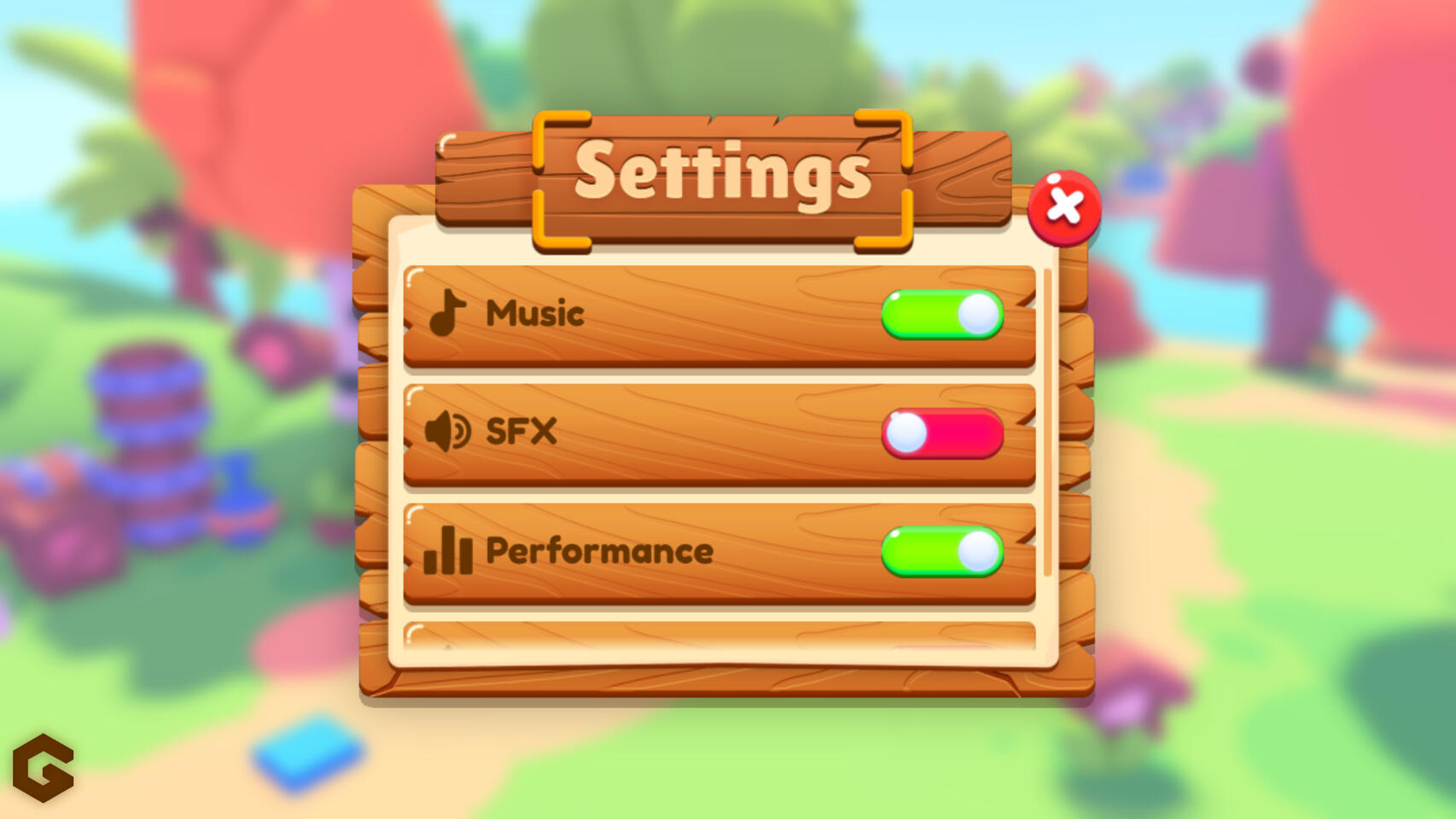 Wooden UI